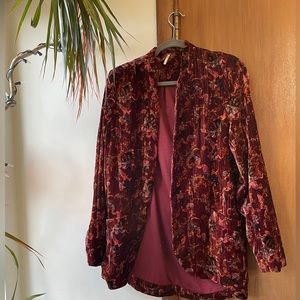 Free People Velvet Blazer